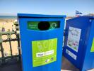 Recycling bins on our local beaches